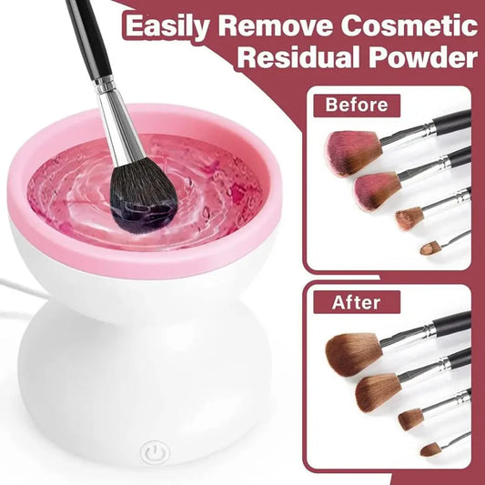 Portable USB Makeup Brush Cleaner Machine Electric Cosmetic Brush Cleaning Washing Tools Automatic Cleaning Makeup Brushes