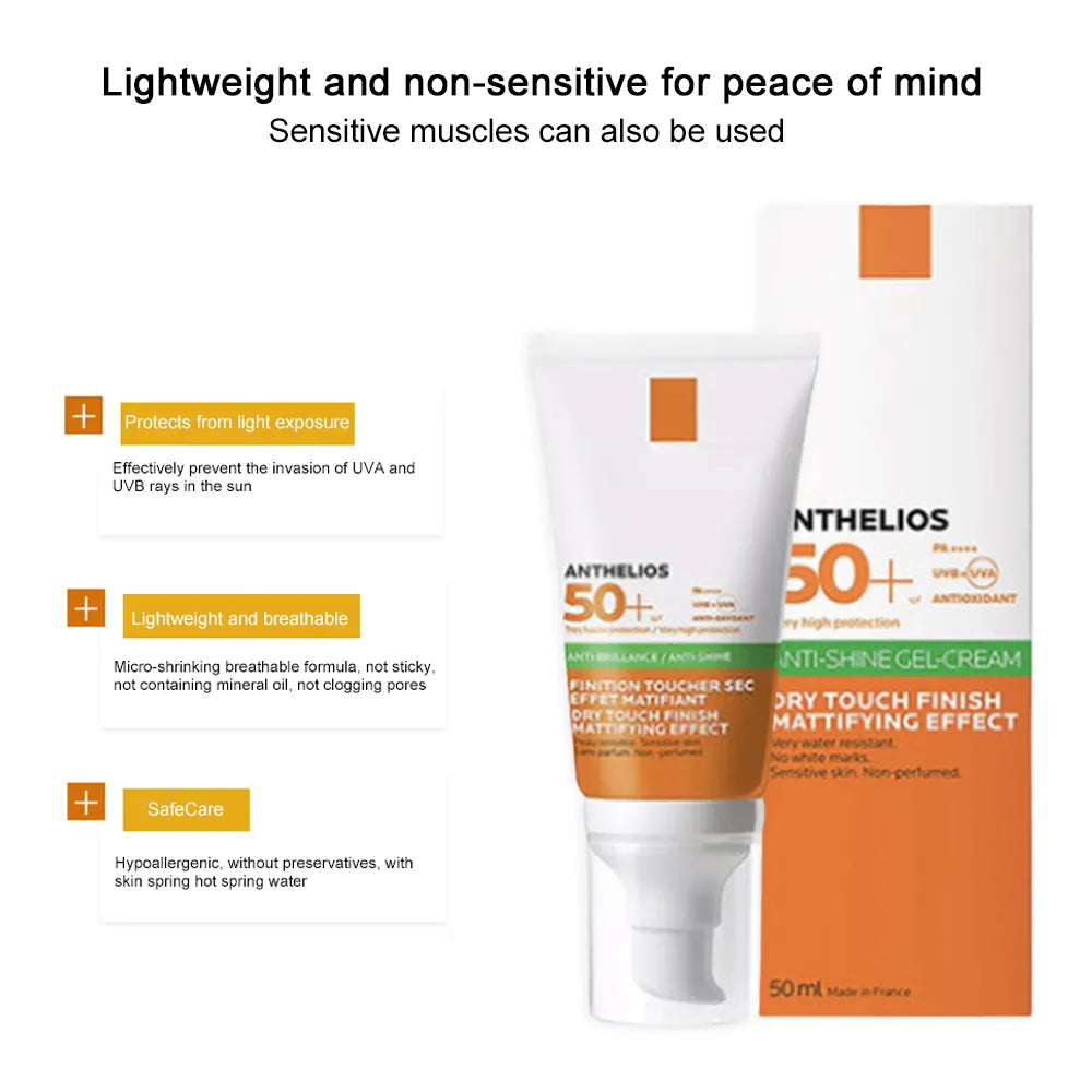 Original 50ml LA ROCHE-POSAY Facial Sunscreen Light And Non Greasy Oil Control Oil Matte Lightweight And Refreshing Sunscreen