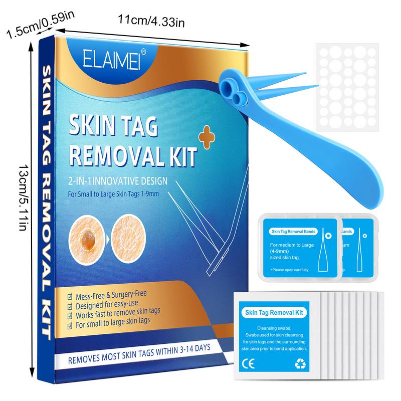 Skin Tags Remover Tool Dual Heads Auto Tags Removal Kit Reliable To Large Skin Tags Repair Skincare Products For 2-8mm Skin Tags