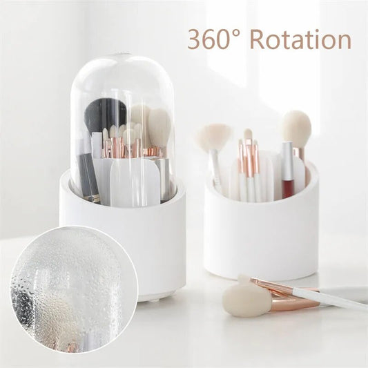 360 Degree Rotating Makeup Brush Organizer