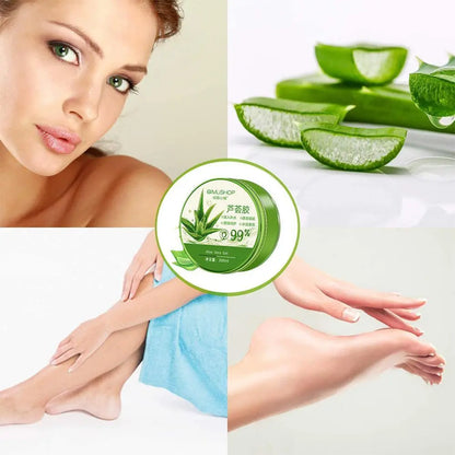 New Aloe Vera Gel 99% Natural Face Cream Sun Repair Hydrating Whitening Cream Remove Acne Soothing Gel Skin Care for Women 300g