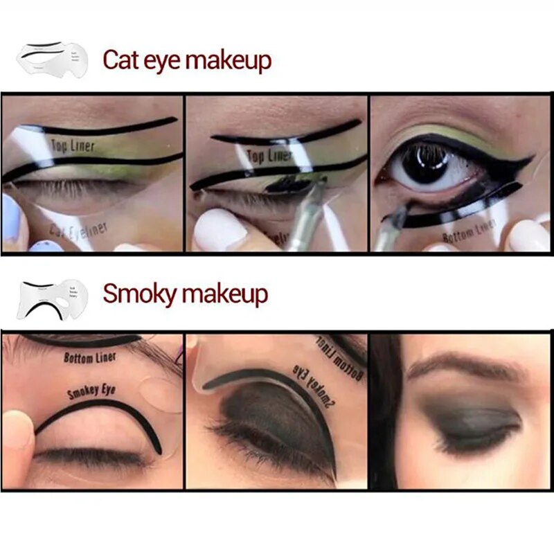 Eyeliner Stencil for Cat Eye or Smoky Eye Look